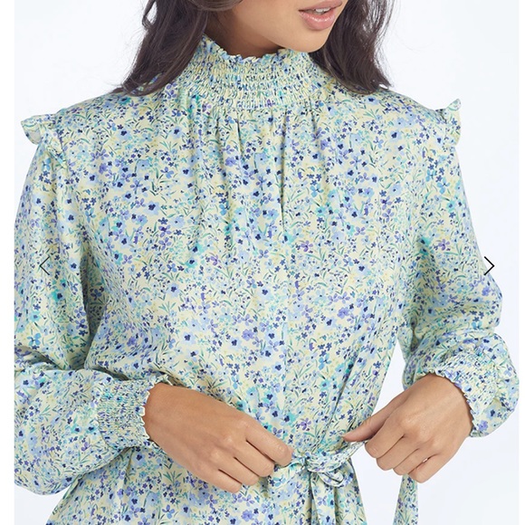 NWT SummerSalt - The All Dressed Up Mock Neck Dress w/ tie belt - M - Picture 3 of 16